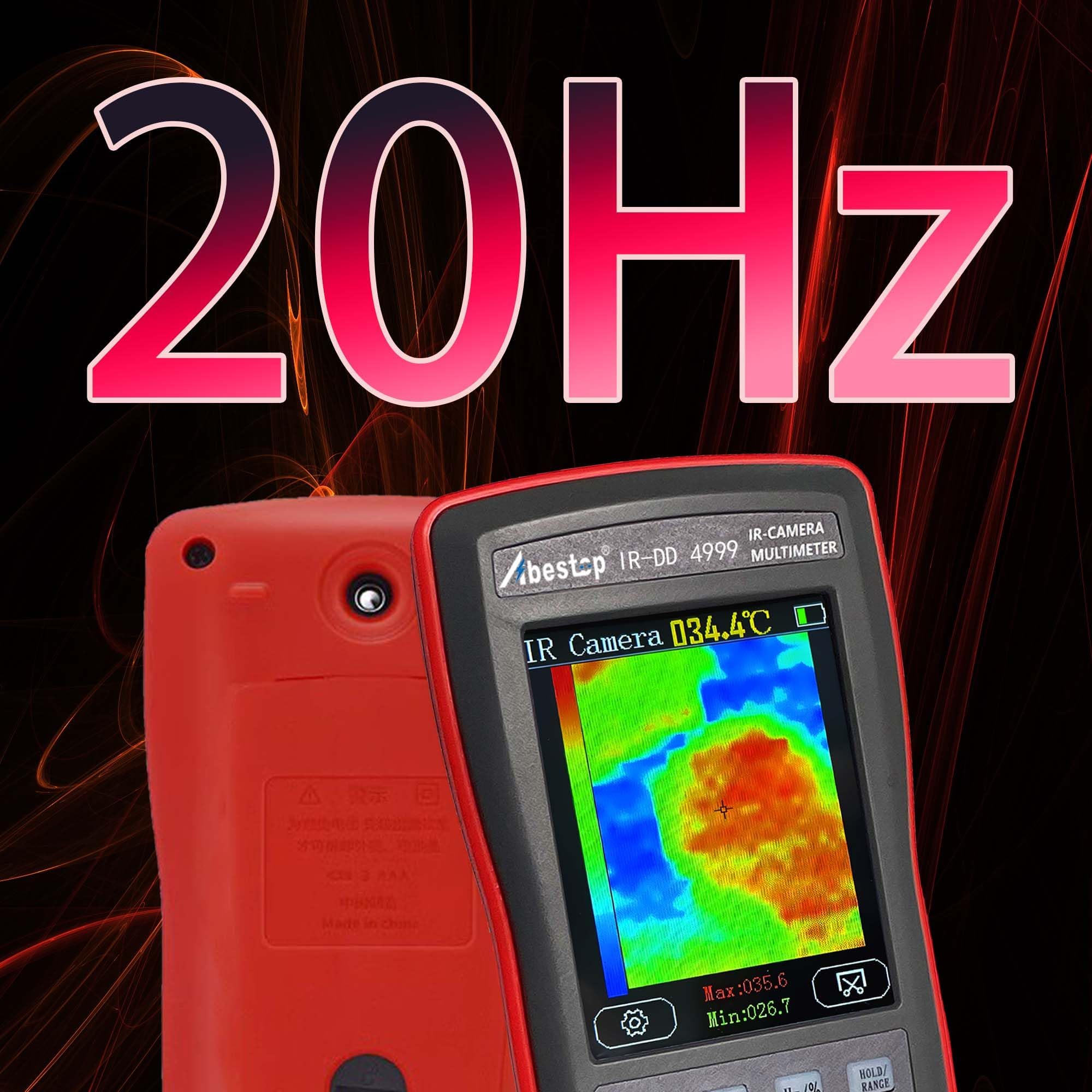 wärmebildkamera mit 2-in-1-Funktionen Multimeter Digital | Spannungsprüfer, Widerstand, Kapazität, mit 20 Hz Bildaufnahmefrequenz