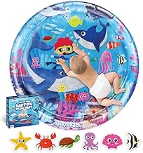 HVG TRADERS Baby Water Mat Gifts Baby Toys, 65 * 65 CM Inflatable Baby Easter Basket Stuffers Tummy Time Play Mat Developmental Toy Easter Gifts for 3-12 Months Girls Boys