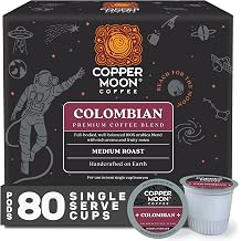 Copper Moon Single Serve Coffee Pods For Keurig K-Cup Brewers, Medium Roast, Colombian Blend, 80 Count