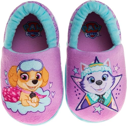 Nickelodeon Pantuflas de felpa de Paw Patrol Skye y Everest para niña (bebéniña pequeña)