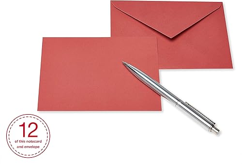 Vista 8 de American Greetings tarjetas en blanco de un solo panel con sobres, colores tierra (100 unidades)