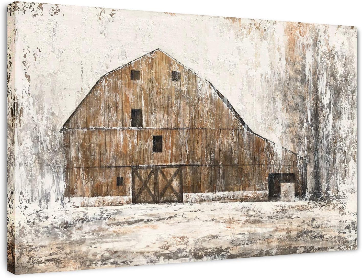 Yihui Arts Farmhouse Rustic Wall Decor Canvas Wall Art Painting Pictures for Dinning Room (Multi B, 28Wx40L)