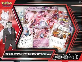 Pokemon TCG: Team Rocket’s Mewtwo ex Box - 4 Packs, Promos