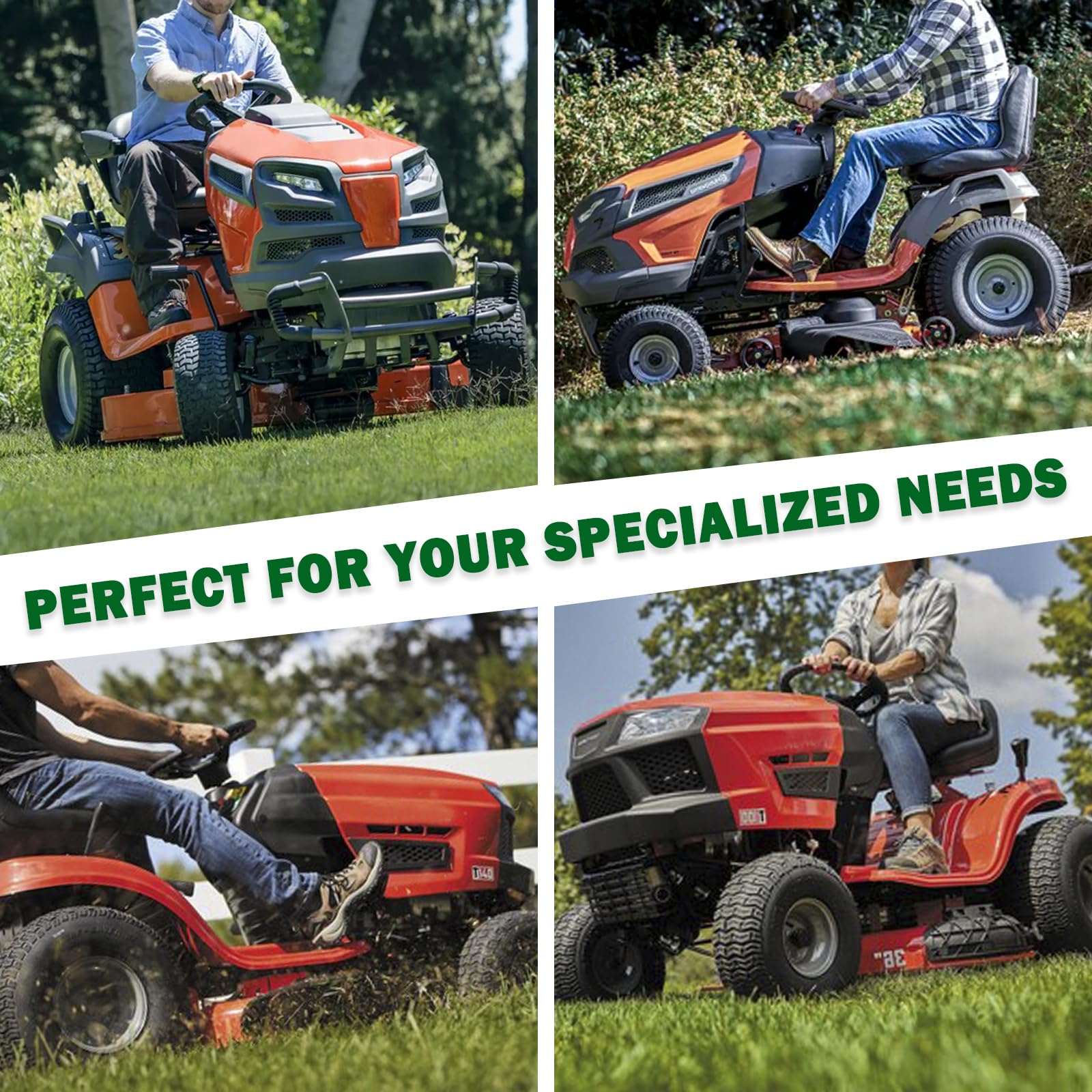 CheeMuii Paquete de 3 piezas de husillo para cortacésped Husqvarna YTH22V46 YTH24V48 YTA18542 Craftsman Ariens Poulan de 42 pulgadas, 46 pulgadas, 48 pulgadas, 54 pulgadas, piezas de repuesto para