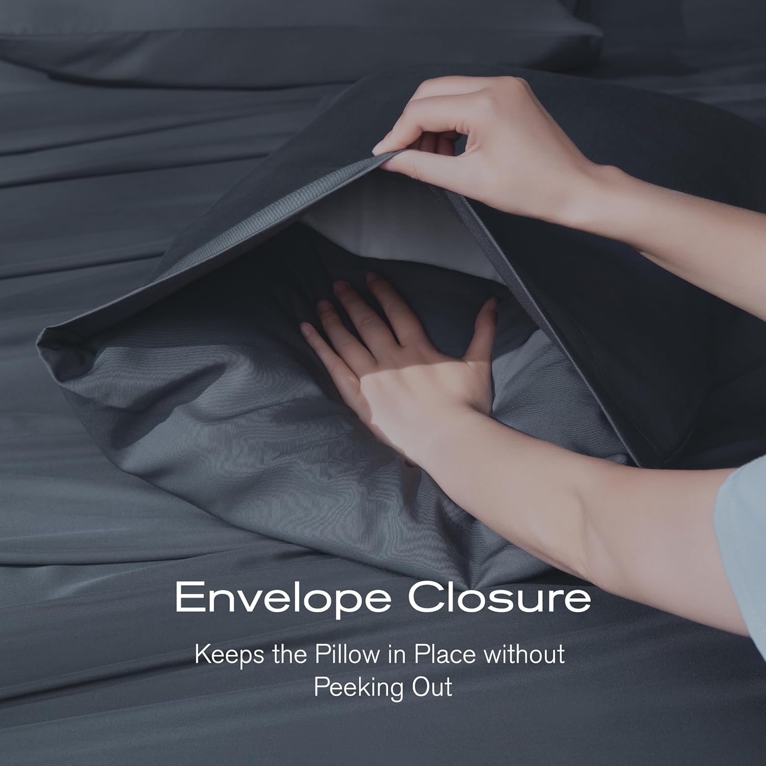 Tencel Sheet Set Twin Size, 100% Eucalyptus Lyocell, Breathable & Cooling Sheets, Deep Pocket Up to 15 Inch, Silky Soft, Ideal for Hot Sleepers - 3PC (Twin, Dark Grey)