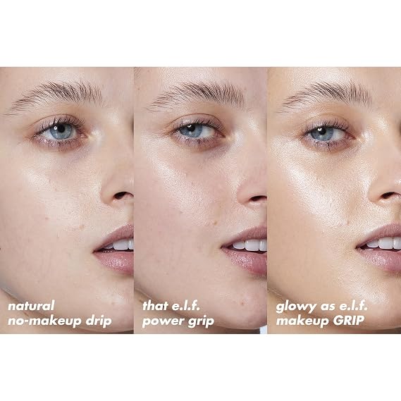 e.l.f. Power Grip Primer + 4% Niacinamide Mini, Gel-Based & Hydrating Face Primer, Helps Visibly Even Skin & Brighten, Grips Makeup, Vegan & Cruelty-Free, Travel Size