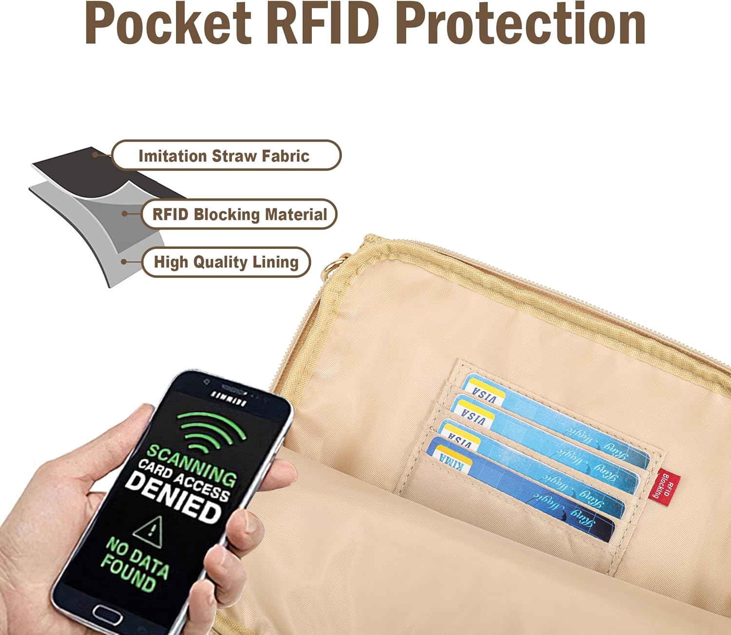 NEICOA Small Faux Straw Purses for Women Raffia Beach Purse Crossbody Bag for Women Vacation Summer Travel - Image 3