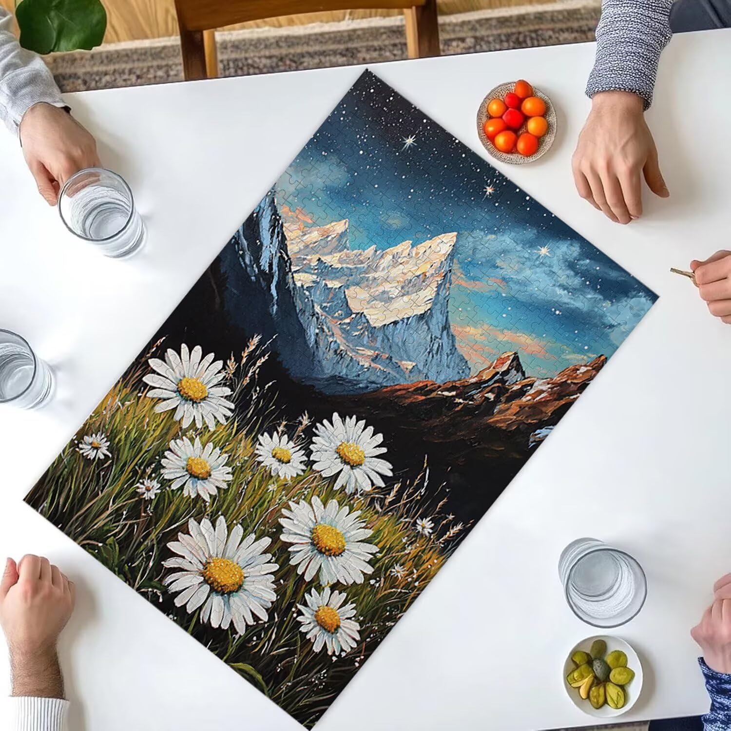 Puzzle dla dorosłych 1000 sztuk dla stokrotki górskiej | Zabawa rodzinna i zajęcia grupowe dla nastolatków i | Prezent urodzinowy dla dzieci od 14 lat | Dekoracja domu i pomysł na prezent na relaks b