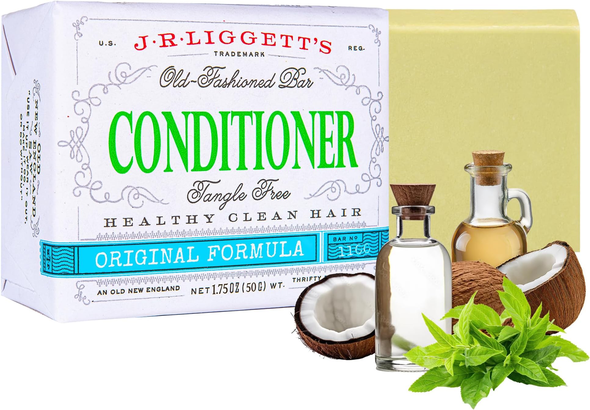 Hair Conditioner Bar | Organic Dry Bar For Natural Curly Hair | Plant Based Ingredients-Zero Waste Biodegradable, Sulfate & Cruelty-Free | Eco-Friendly | Conditioner | 50g