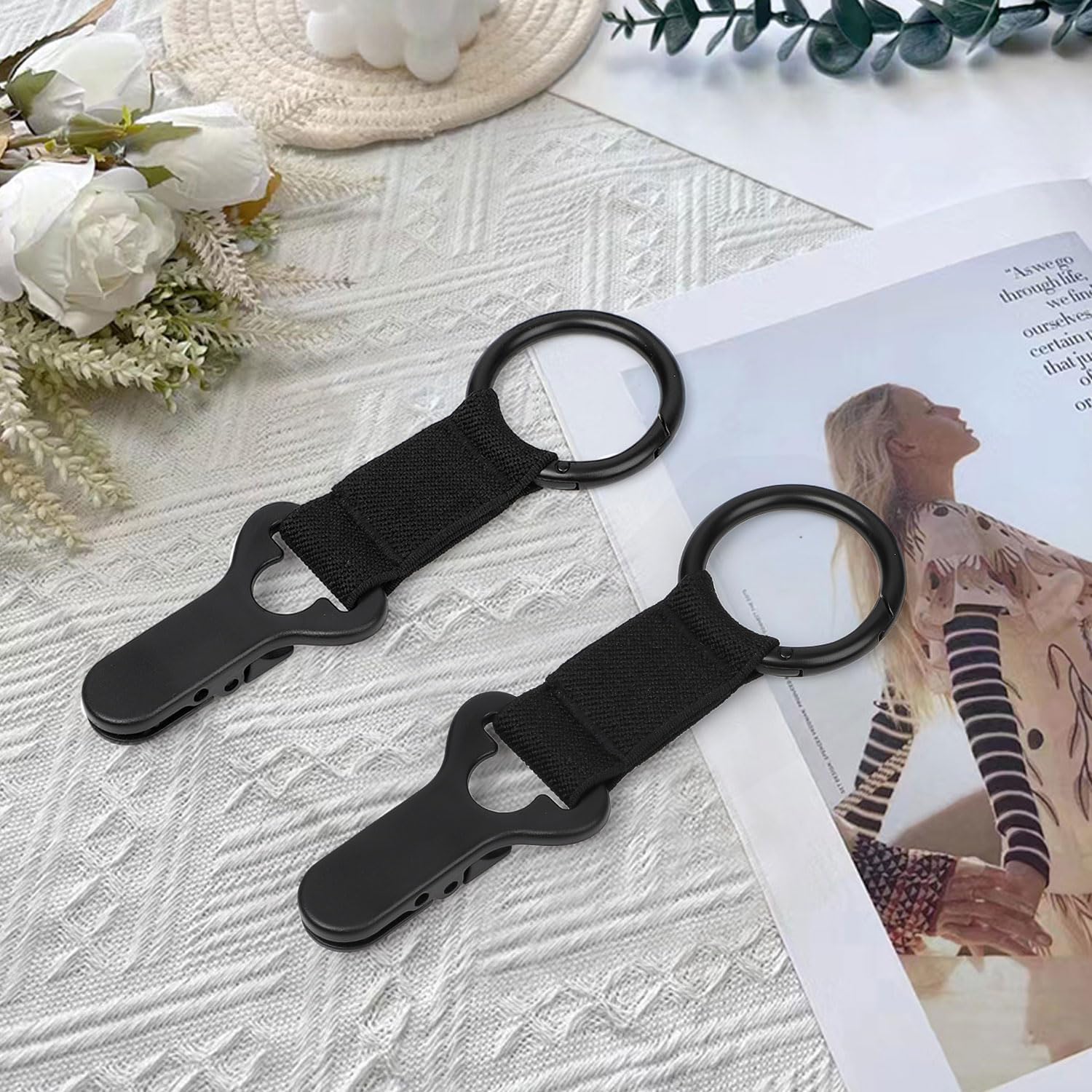 Clip Sombrero Bolso, 2 Piezas Pinzas para Sombrero, Clips de Sombreros para Viajes, Clips Sombreros Multifuncional para Hombres Mujeres, Bolsa de Viaje, Maleta, Accesorios Bolsos (A)