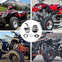 Vista 2 de Motorcycle Air Filters, 48mm Motorcycle Clamp on Air Intake Filter Set, Dirt Air Filter for 49CC-125CC Engine Model, Carburetor Air Filter for