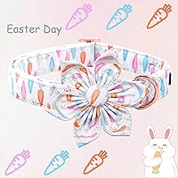 Vista 117 de Lionheart glory Collar de perro con bandera estadounidense, collar de flores para perro del 4 de julio, resistente y ajustable, collar patriótico