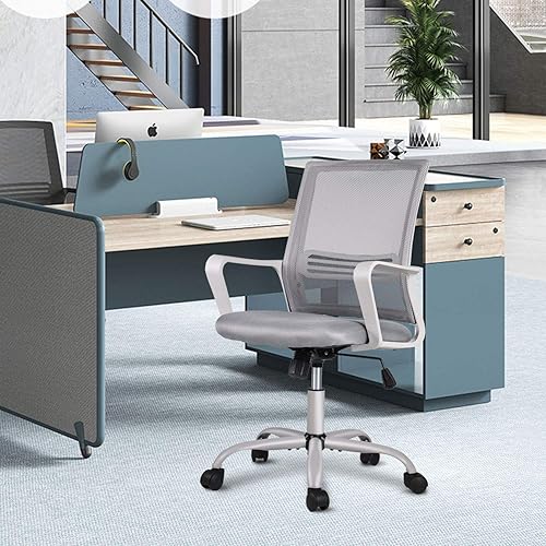 Miniatura 7 de Silla de oficina ergonómica de malla, silla de escritorio para computadora, sillas ejecutivas de oficina en casa con soporte lumbar, reposabrazos