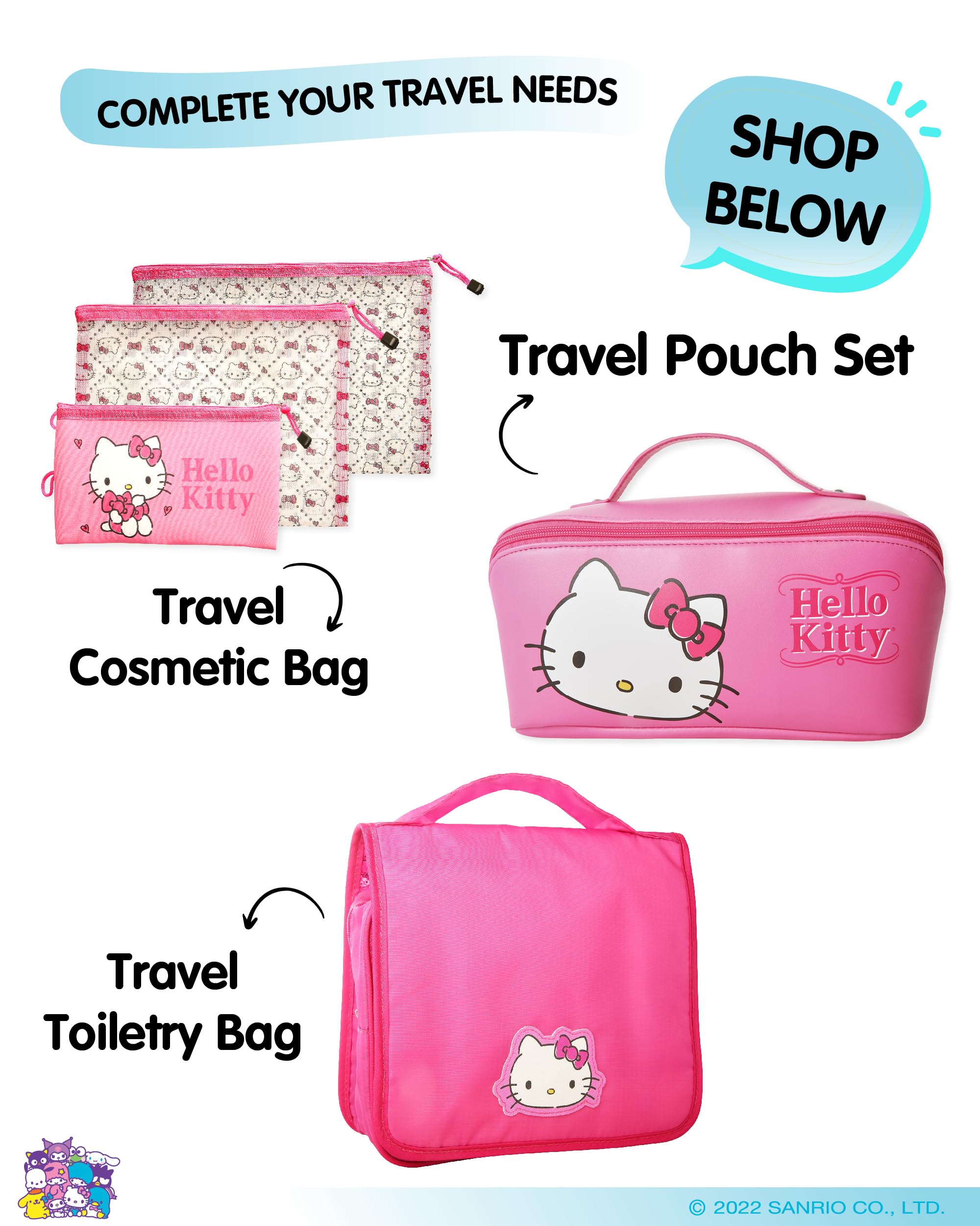Hello Kitty and Friends Gep ckanh nger f r Koffer, 4 St ck, Sanrio Taschenanh nger f r Gep ck, niedlicher Gep ckanh nger