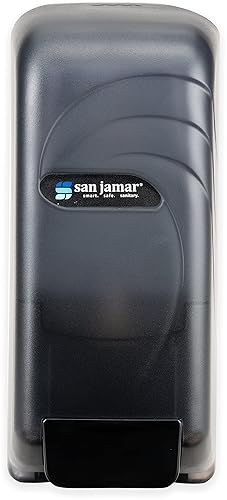 San Jamar S890TBK Oceans - Dispensador universal de jabón líquido, 4 12 x 4 38 x 10 12, 27.1 fl oz, negro