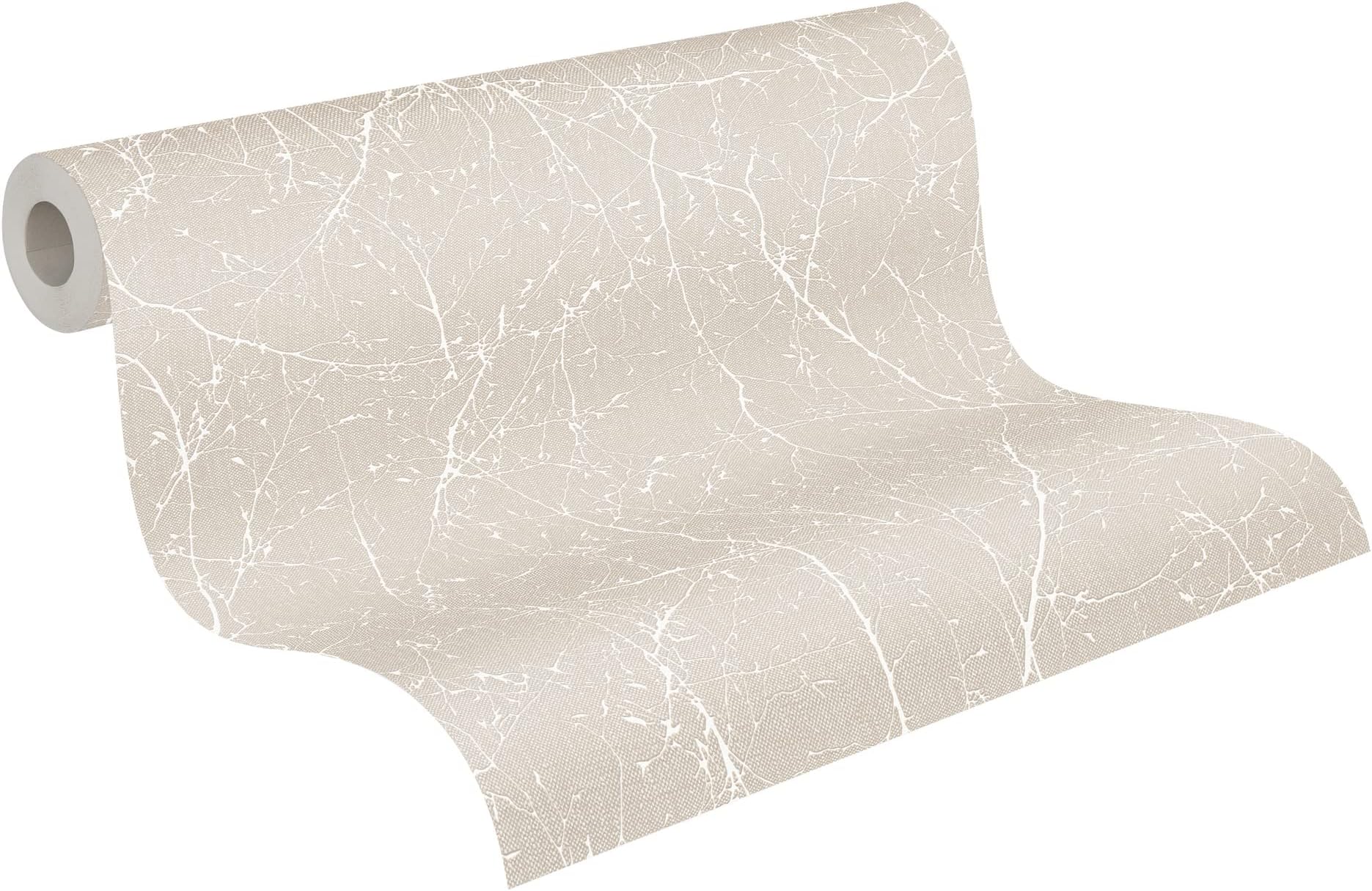 Newroom Weiße Vliestapete Mit Struktur - Modernes Streifen-Design Inkl. Tapezier-Ratgeber - 10,05m X 0,53m