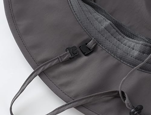 Miniatura 69 de Home Prefer UPF50+ - Sombrero de sol para hombre, sombrero de pesca de ala ancha para hombres y mujeres, sombrero de playa con protección UV, Gris