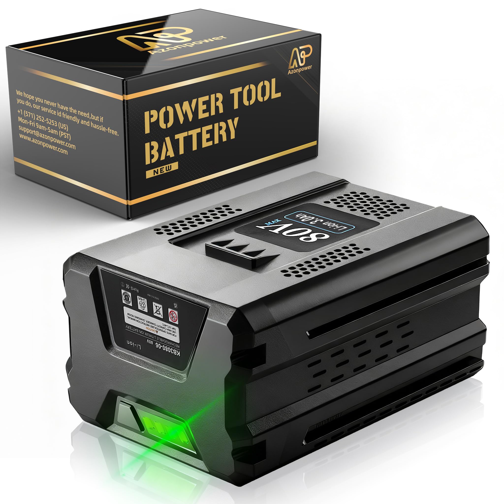 Replacement for Kobalt 80V Battery 3.0Ah Lithium ion (Azonpower)