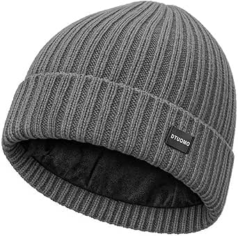 Merinowolle Mütze Herren, Winter Warme Unisex Wintermütze Strickmütze Thermo Beanie, Weich, Stretchy, Unisex, für Damen & Herren