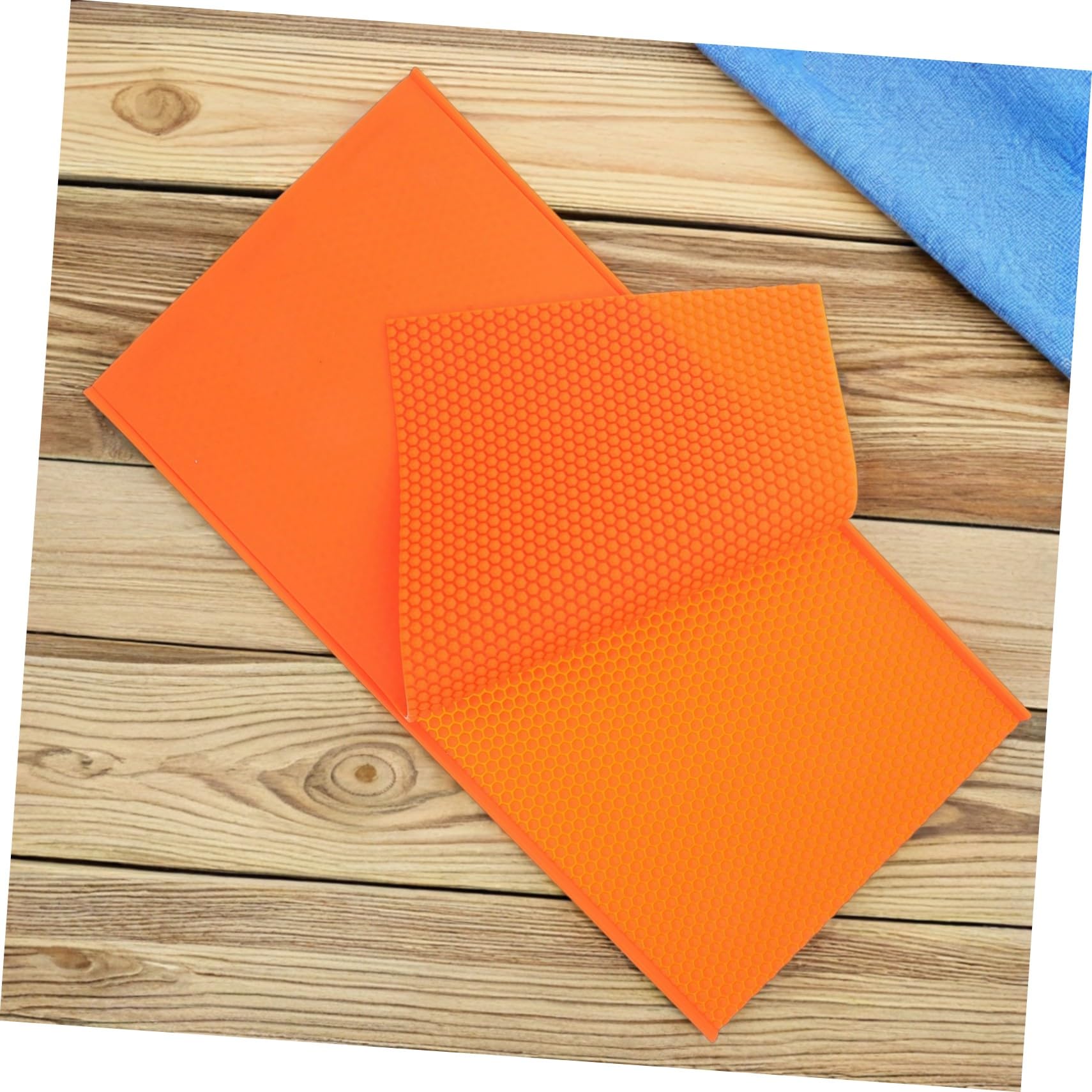 HANABASS Stampo in Silicone per Foglio Cera d Api Arancione Modellatore per Apicoltura Foglio Embossed per DIY Creativo Facile da e Riutilizzabile Strumento Versatile per Apicoltori