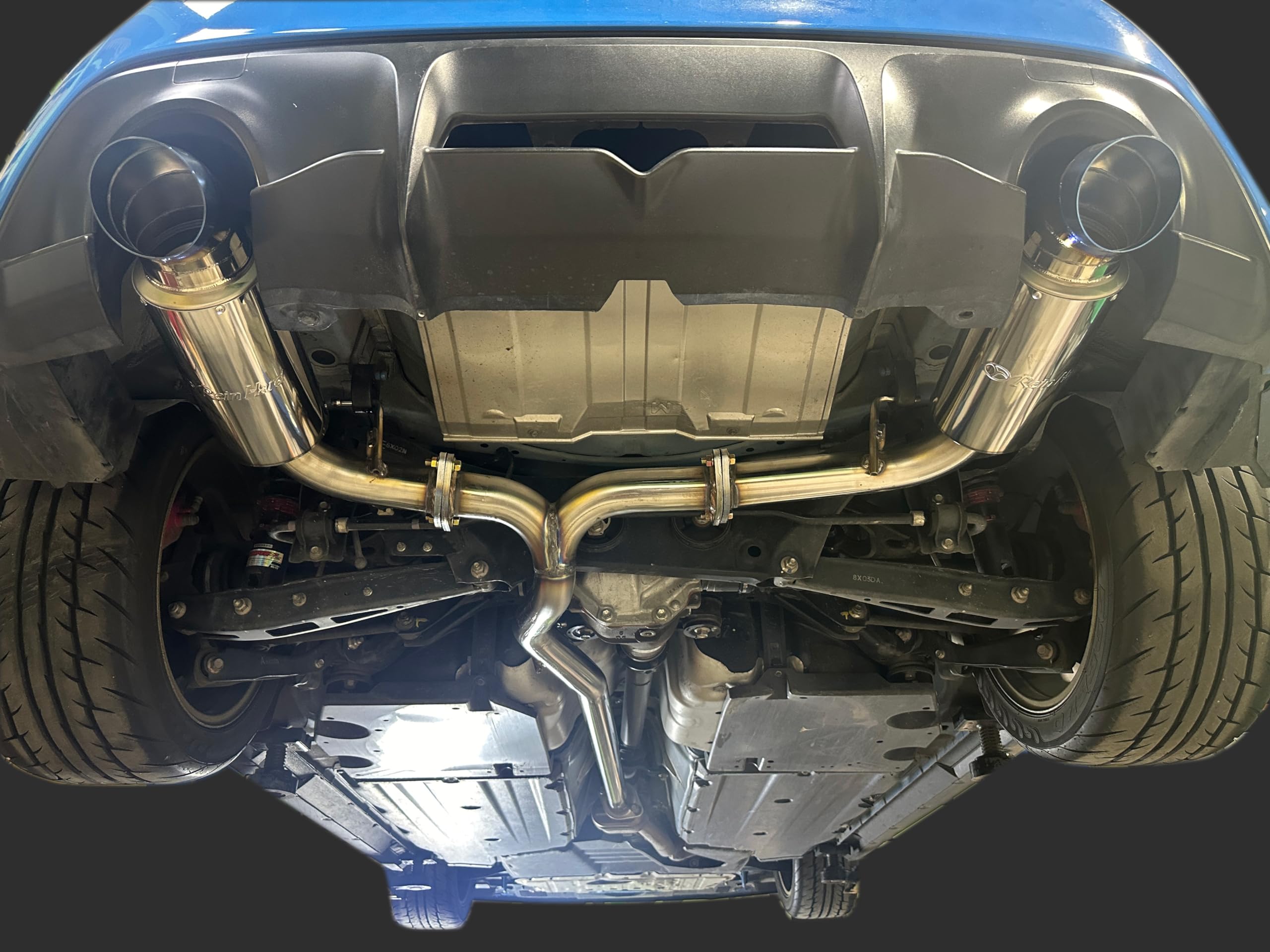 トヨタ86/スバルBRZ用 ステンレスデュアルテールマフラー　スリーキャッツ トヨタ86/スバルBRZ用 ステンレスデュアルテールマフラー スリー