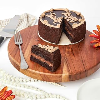 David’s Cookies 7” Chocolate Fudge Cake - Rich Moist Birthday Cake Delivery, Frozen in Dry Ice, Perfect Gift for Men Women Kids
