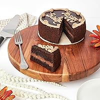 Vista 1 de Pastel de Ganache de Chocolate de DAVID'S COOKIES 7" - Deliciosos pasteles de cumpleaños y dulces para entrega - Postre fresco de panadería