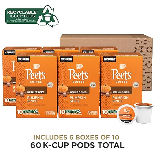 Vista 34 de Peet's Coffee Cápsulas K-Cup saborizadas, caramelo Brûlée (22 unidades) cápsulas de una sola porción compatibles con cafeteras Keurig