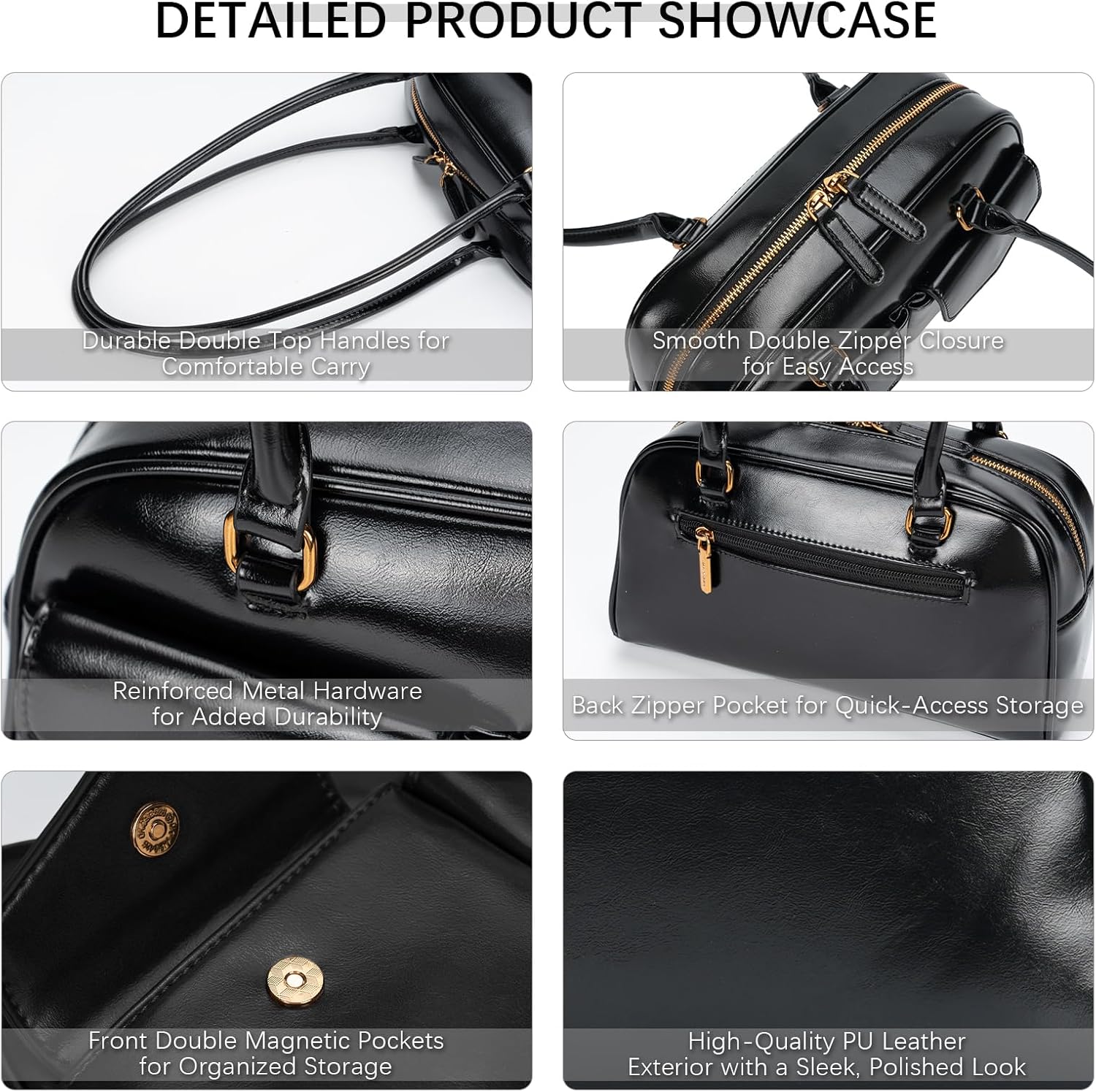 ALEX&MIA Single Shoulder Bag for Women – Trendy Bowler Purse, Stylish Swing Bag, Fashionable Women’s Handbag for Everyday Use - Image 6