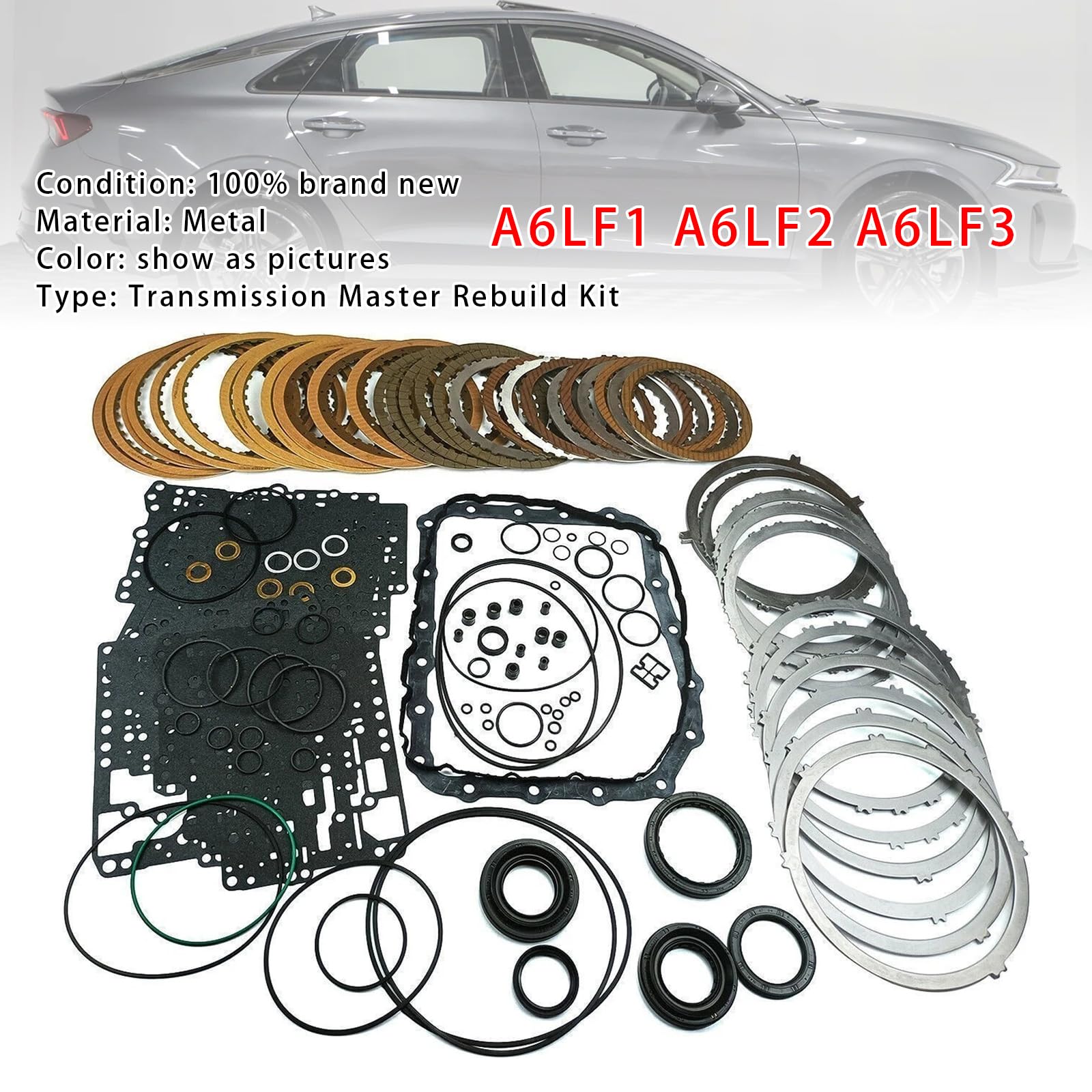 A6LF1 A6LF2 A6LF3 Transmission Master Rebuild Overhaul Kit