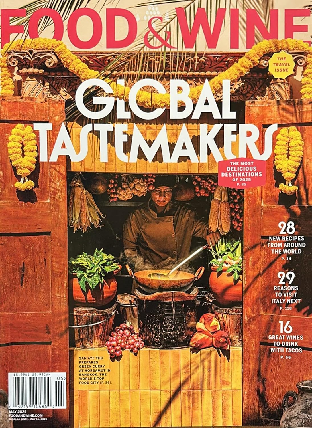 Food & Wine Magazine May 2025 Global Tastemakers Issue - Culinary Trends & World Chefs