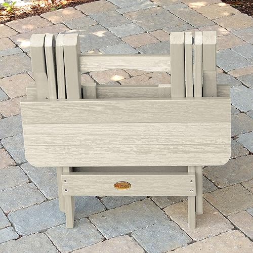 Miniatura 5 de highwood AD-TBS1-WAE Adirondack - Mesa auxiliar plegable Whitewash