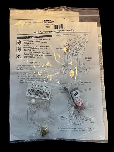 Miniatura 5 de Robinair Sensor de oxígeno de equipo original 16916, compatible con máquinas AC1234-4, AC1234-4SL, AC1234-4 230, AC1234-6 y AC1234-9 AC e