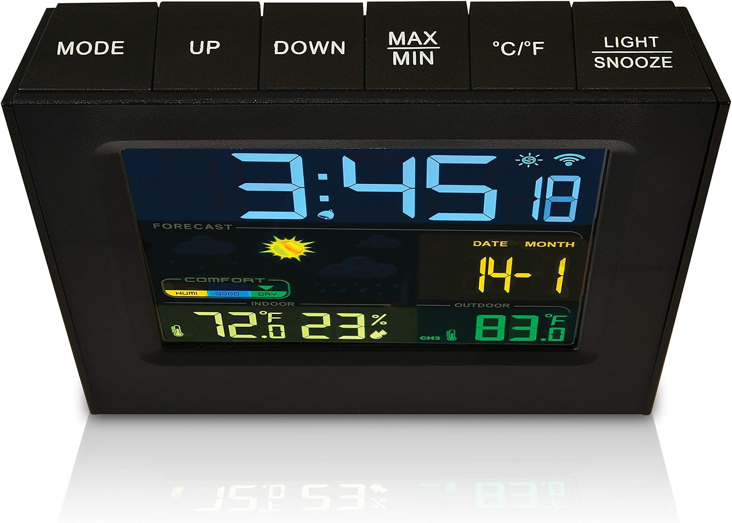 RCA RCWS30A Weather Station Main Unit Angled View