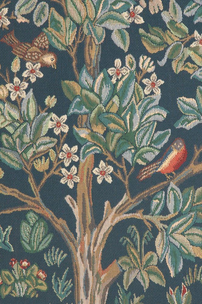 C Charlotte Home Furnishings Inc Tree of Life Belgian Medium Tapestry Wall Hanging | Viscose Cotton and Polyester Blend Wall Art | 33 in. x 44 in. | Home Decor Accents | By William Morris