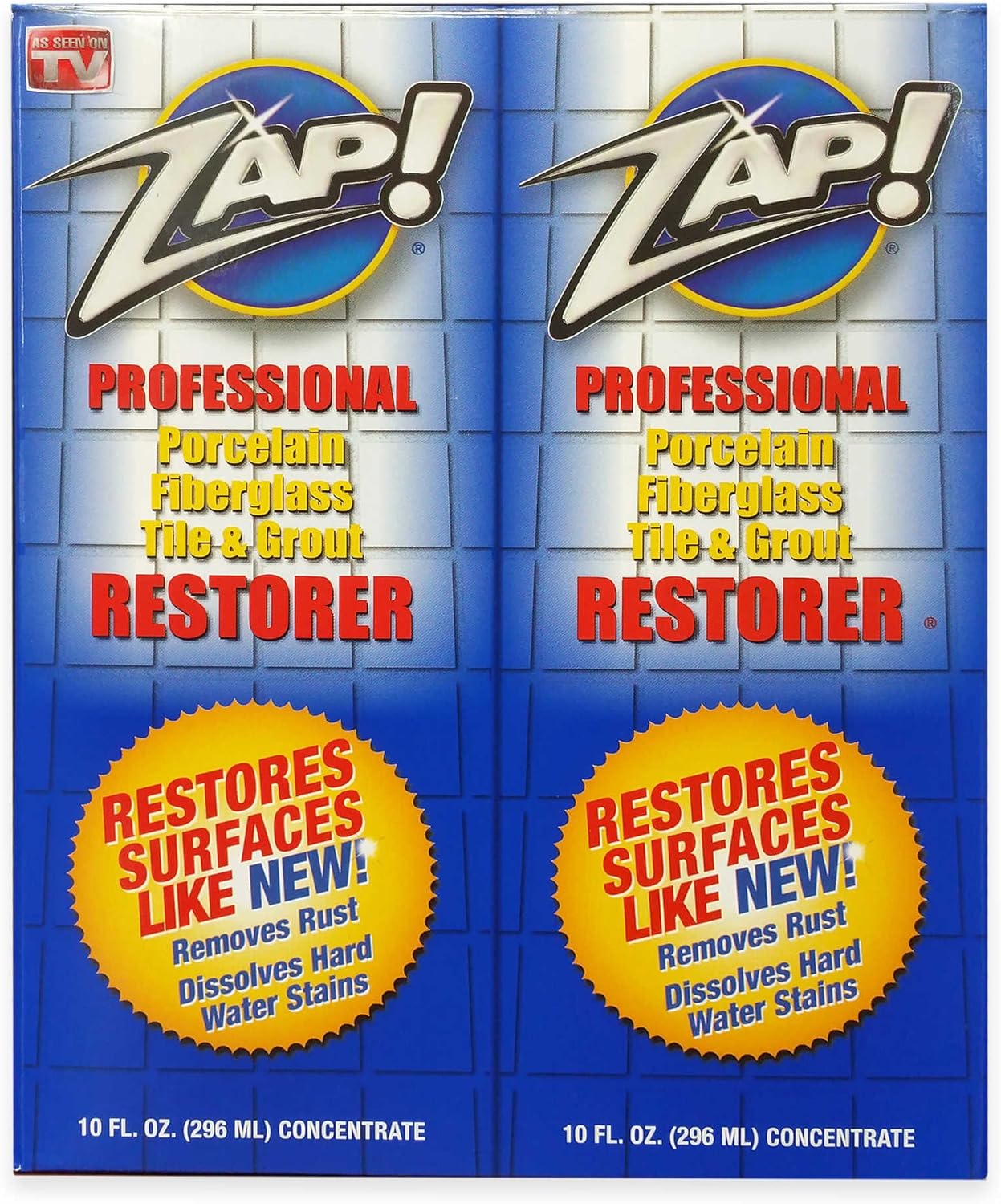 ZAP! Professional Cleaner Restorer Concentrate, Twin Pack, Tile
