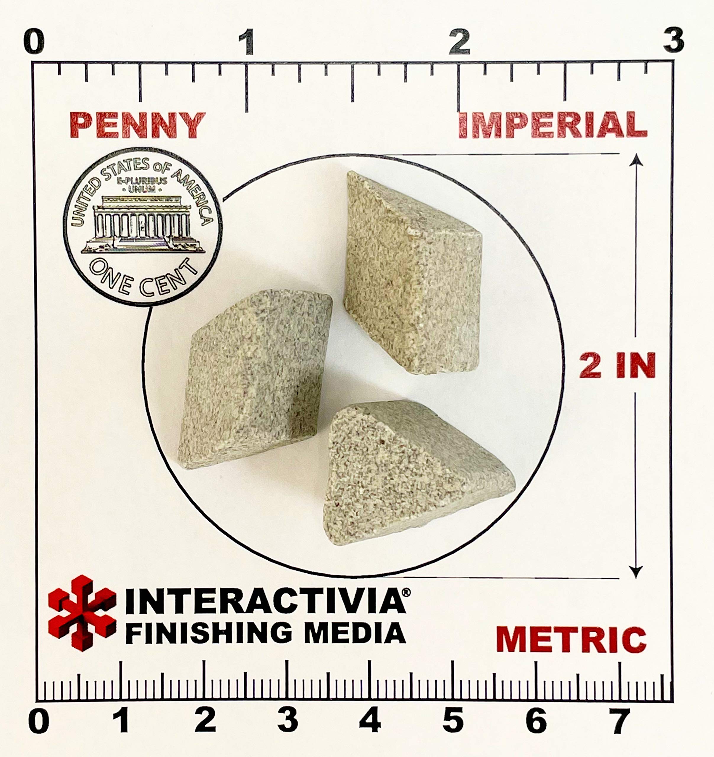 5/8” x 5/8” Angle Cut Triangulars - General Purpose Formula Tumbling Or  Vibratory Media 1.2
