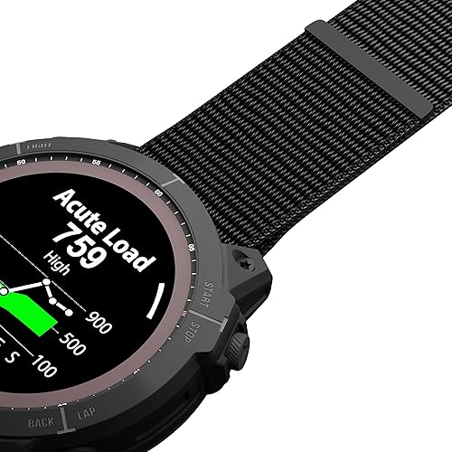 BLAUBECK Correa de luz de nailon de gancho y bucle de 1024in para correa de reloj Garmin Fenix 5x Garmin Fenix 7x zafiro solar Garmin 6x pro solar