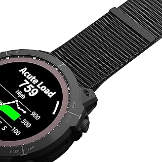 26mm hook and loop nylon light strap for Garmin Fenix 5x watch band, Garmin 6x pro solar, tactix 7 pro (Black)