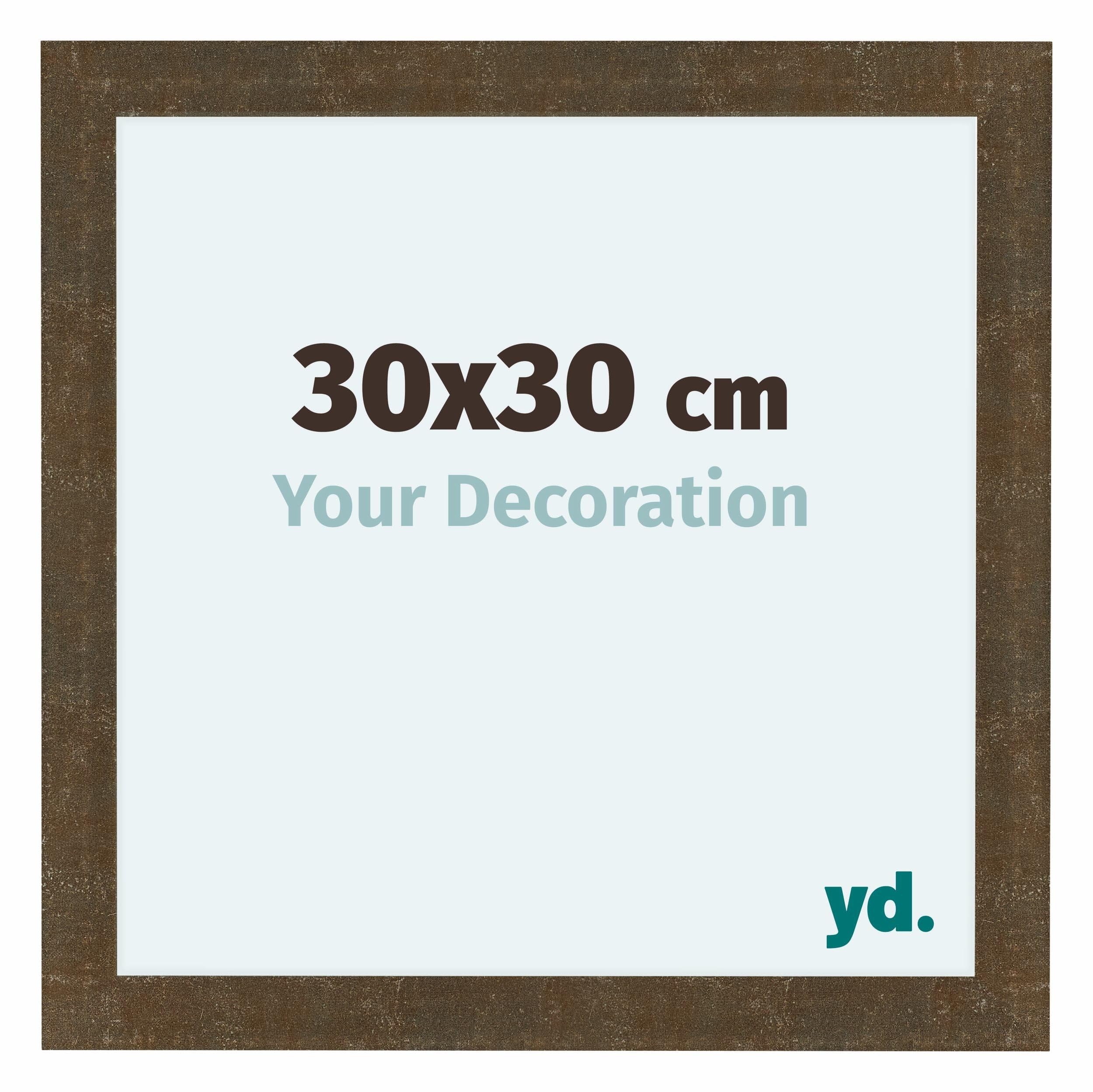 Your Decoration - Picture Frame 30x30 cm - Gold Antique - Decorative Wall Frame in MDF with Antireflection - Frame 30x30 - Como — image 1