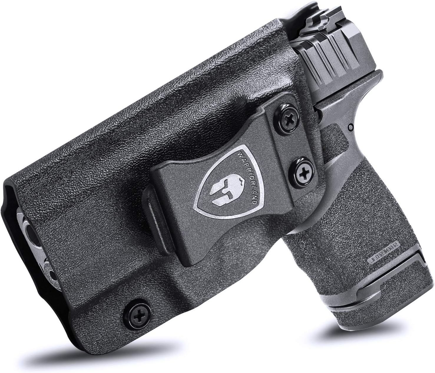 WARRIORLAND IWB Kydex Holster for Springfield Armory Hellcat/Hellcat OSP/Hellcat RDP - Conceal Carry Appendix Holster, Adj. Cant & Retention, Optic Cut Style/Right- / Left-Hand Optional