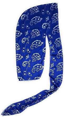 Dream Silky Satin Deluxe Luxury Stretch Bandana Durag Royal Blue