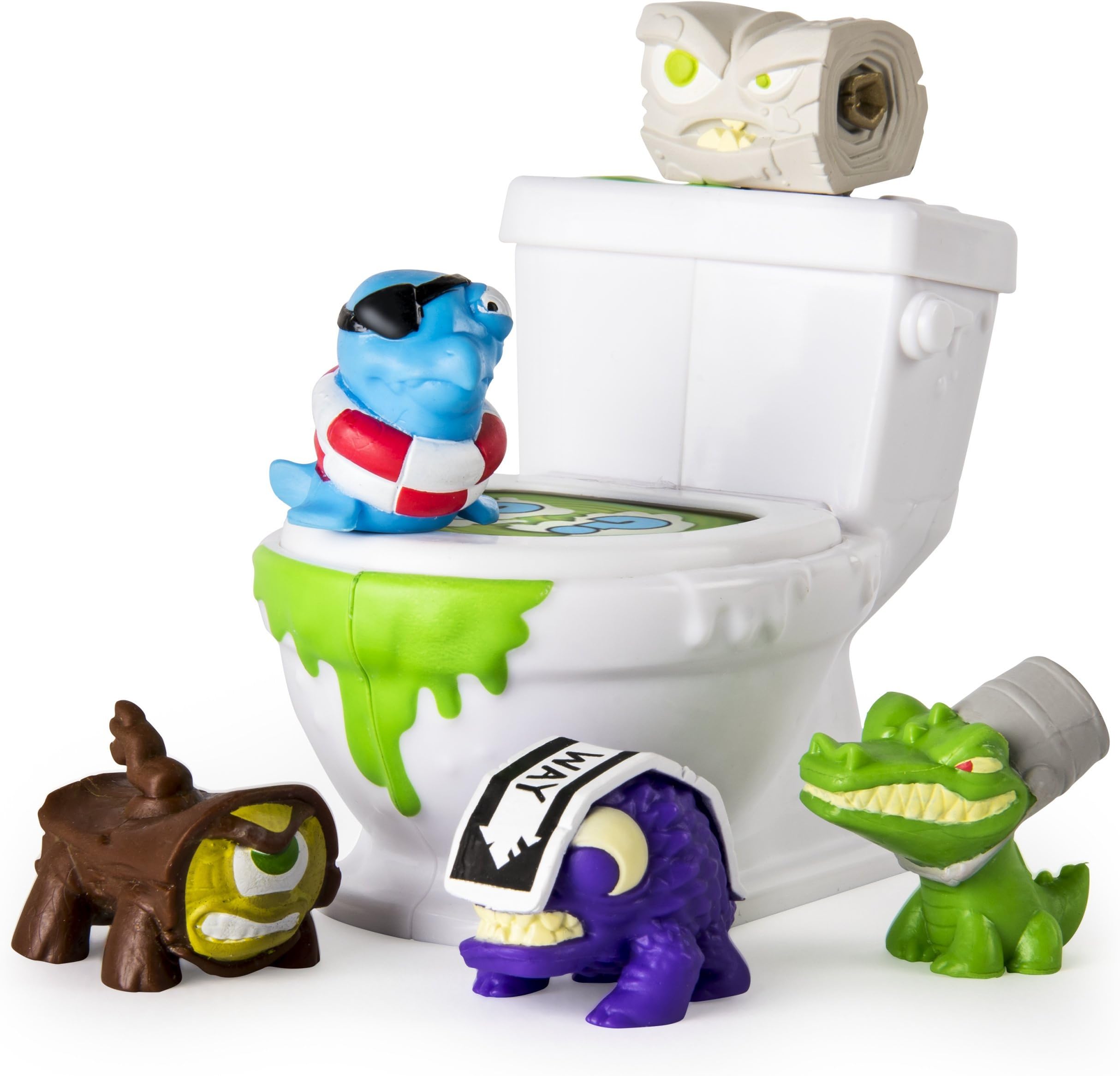 Flush Force - Series 1 - Filthy 5 Pack Collectible Figures (Color/Styles May Vary), Brown