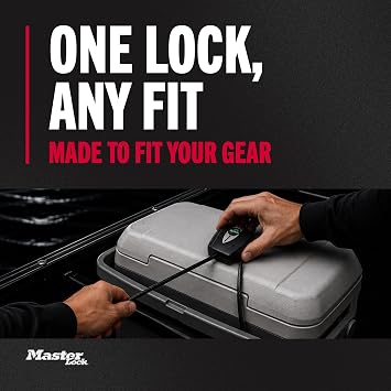 Master Lock Python Cable Lock Heavy Duty, Keyed, Anti-Theft 2-Pack, 8417TEC