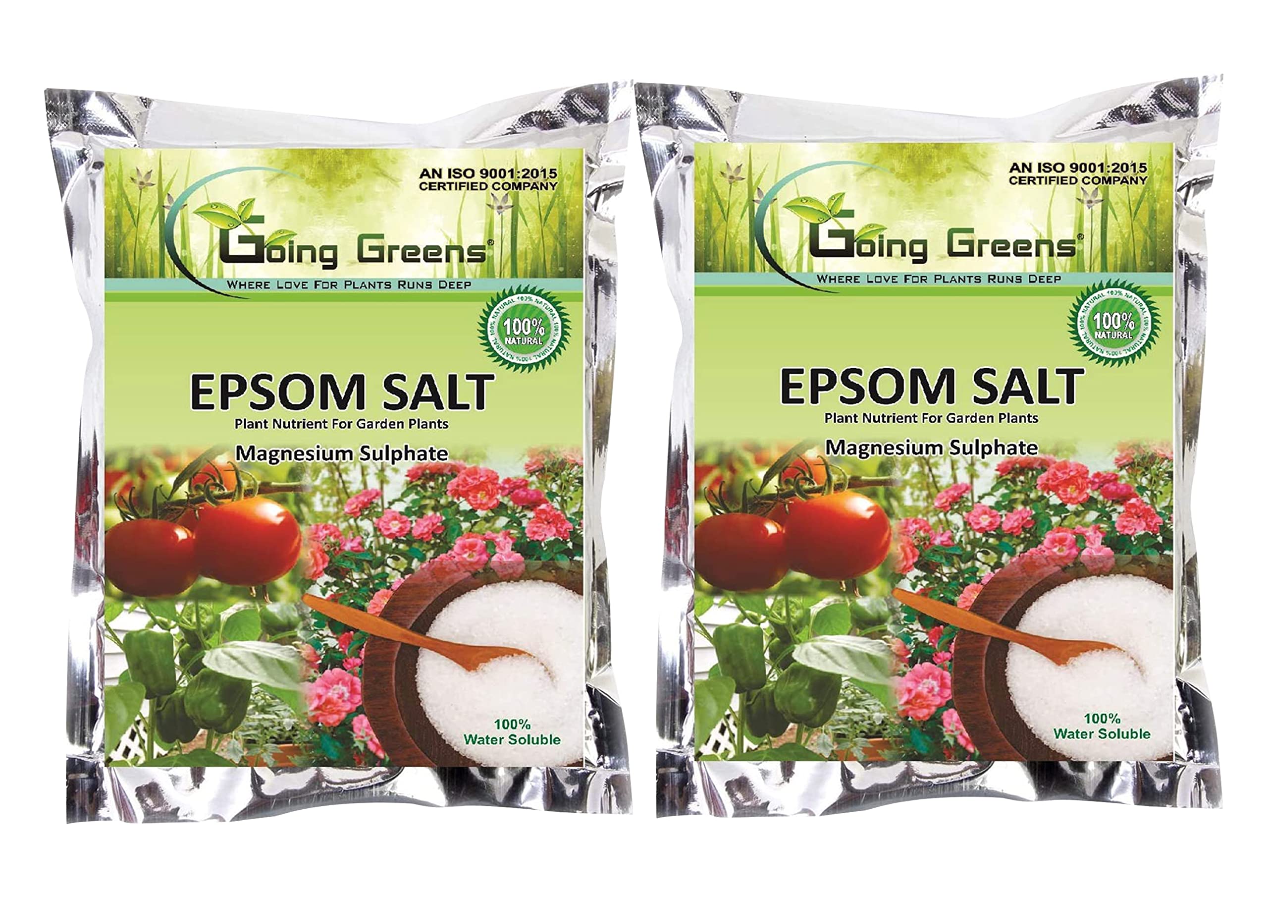 Going Greens Epsom Salt for Plants Growth I Plant Fertilizer for Pot Plants - Magnesium Sulphate (1800 Gms), Powder