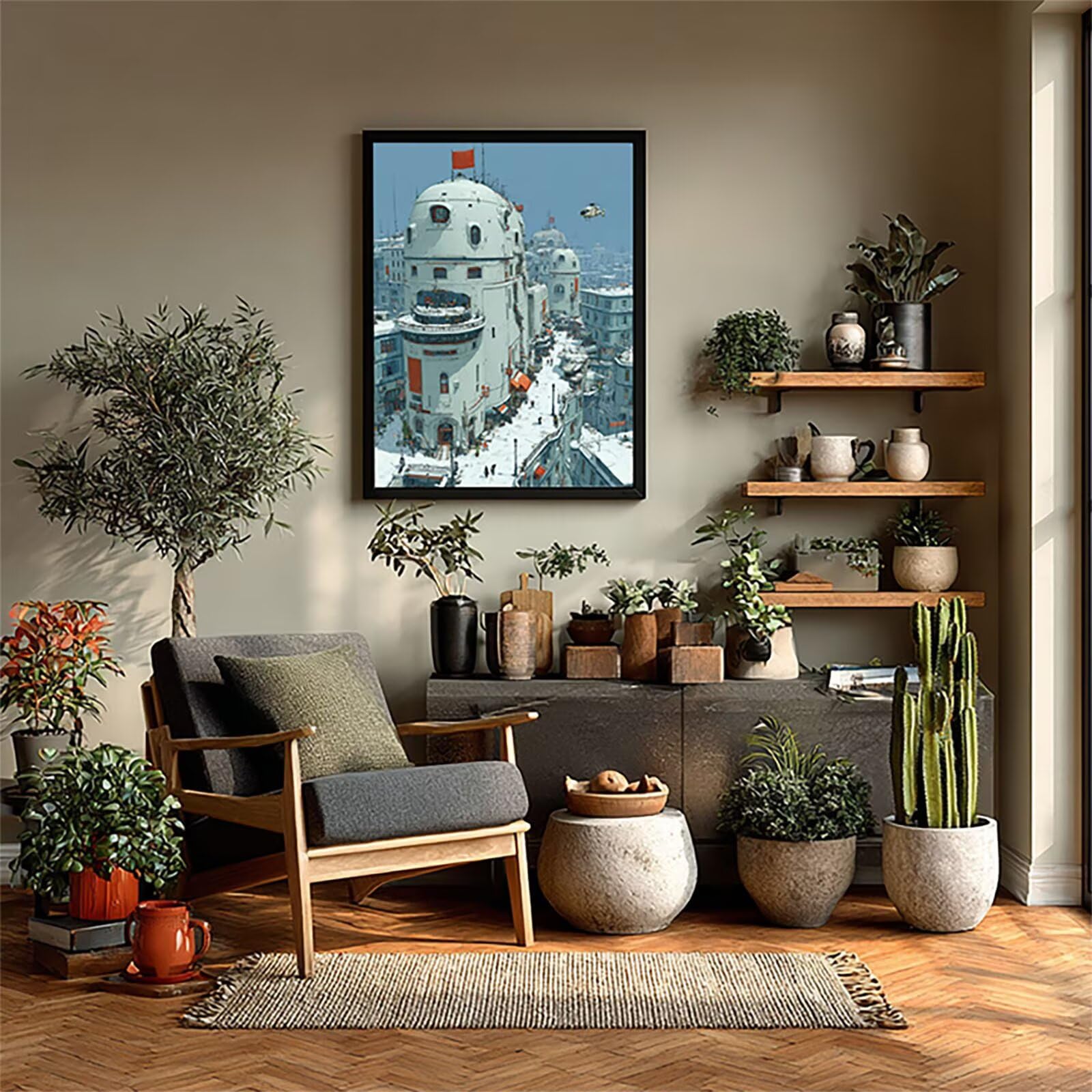 Architektura malowania diamentowego, DIY diamentowe malowanie dla dorosłych śnieg scena, 5D DIY Dorośli rysunki z diamentami, zestawy do samodzielnego haftu krzyżykowego diamenty, prezent, 90x120cm 0