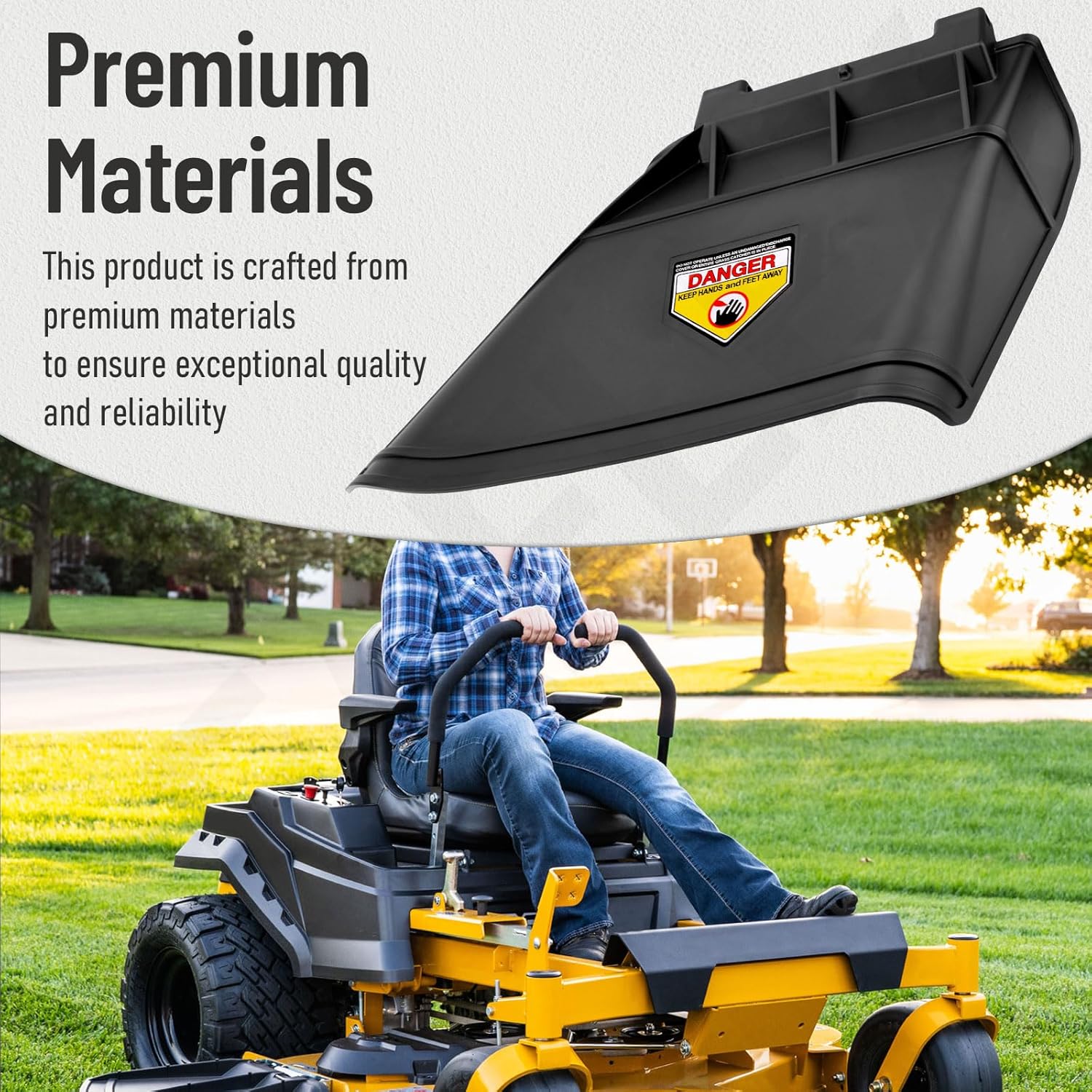 601806 Mower Discharge Deflector Chute Compatible with Hus-tler FasTrak SD Mower