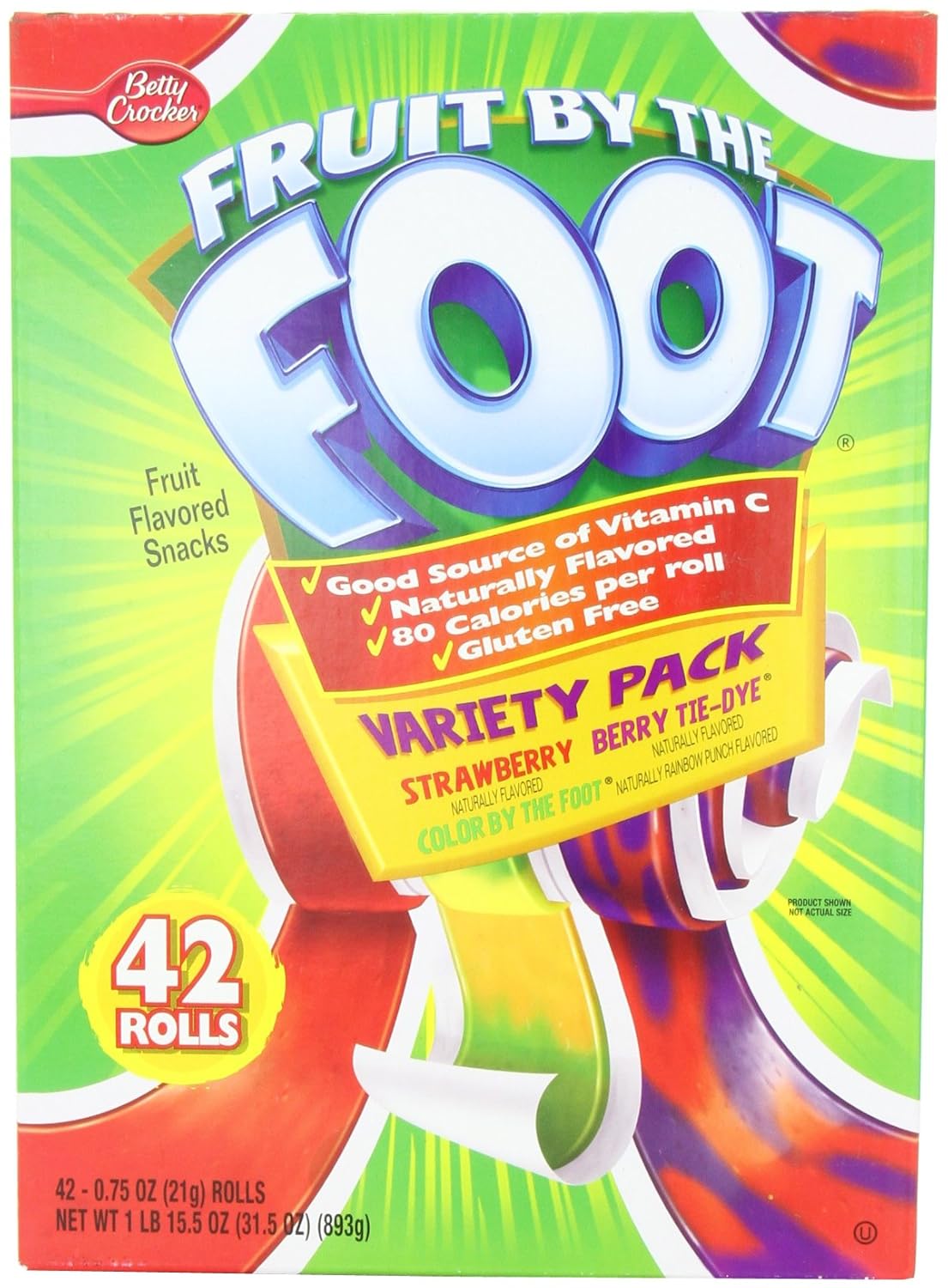 Betty Crocker Fruit Variety Pack Snacks - .75 oz - 42 Rolls