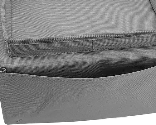 Miniatura 6 de TOPINCN Mesas de sofá, bandeja plegable para el brazo del sofá, mesa estable con clip en el sofá, mesa de brazos, sofá organizador para comer y