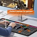 Keyboard Shortcut Mouse Pad, Office/Excel/Word/PPT Shortcuts Cheat Sheet Mat, Quick Key Super Large Anti-Slip Keyboard Pad wit Clear Shortcut Key Patterns (31.5 x 11.8 in) gallery image